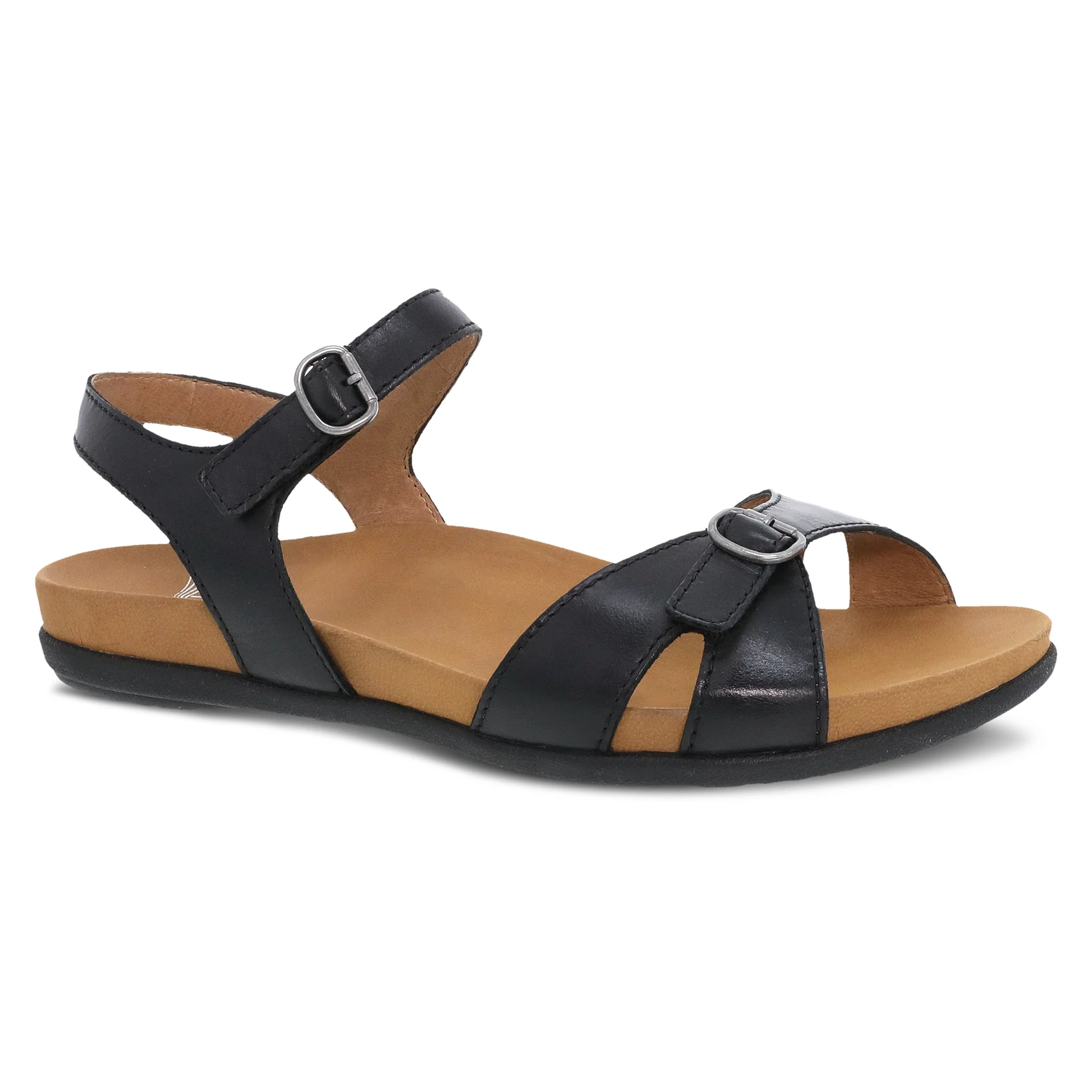 Dansko Women’s Judith Sandals-Black Calf