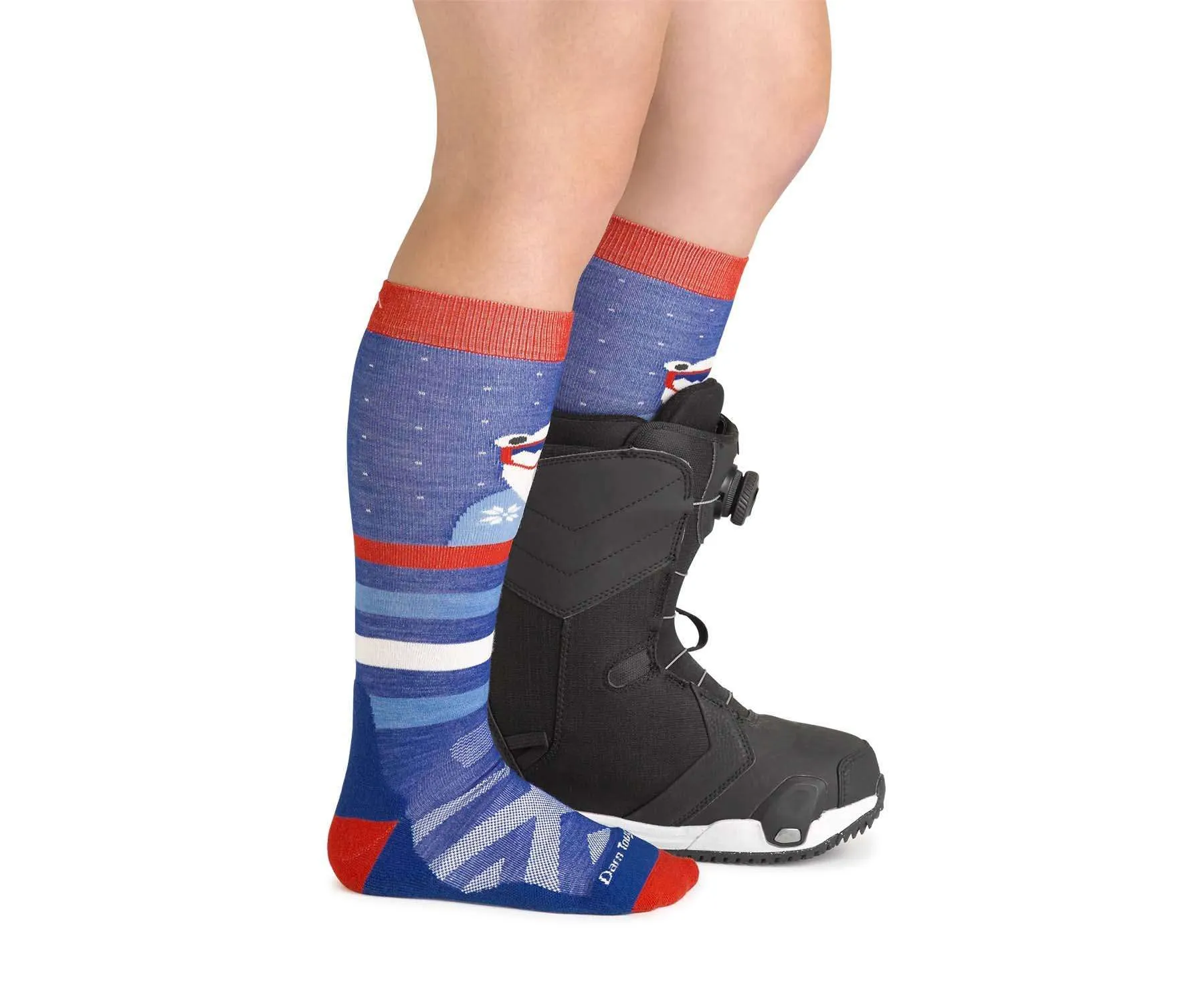 Darn Tough Kids Polar Patroller Over-The-Calf Midweight Ski & Snowboard Sock