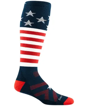 Darn Tough Men’s Captain Stripe Over-the-Calf Midweight Ski & Snowboard Sock