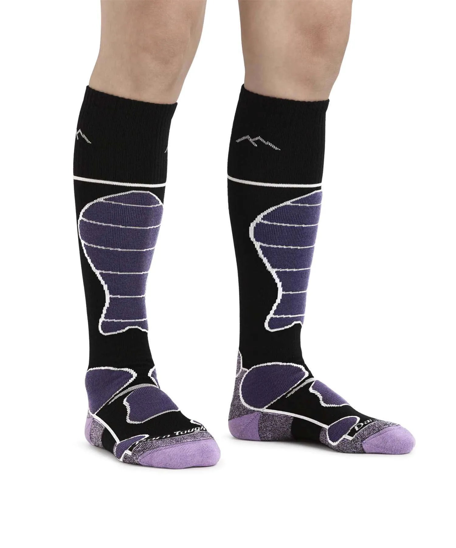 Darn Tough Women’s Function 5 Over-the-Calf Midweight Ski & Snowboard Sock – Black