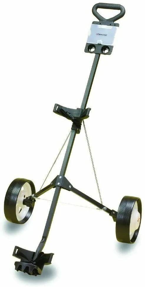 Deluxe Steel Push Golf Cart - Lightweight & Durable Pull Cart