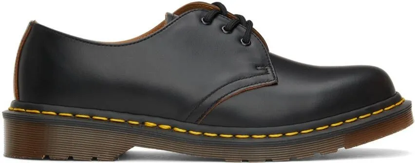 Dr. Martens Black 'Made In England' 1461 Vintage Oxfords