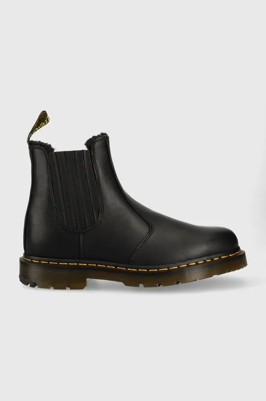 Dr. Martens leather chelsea boots 2976 women's black color