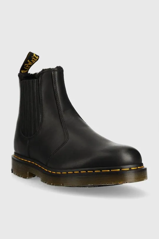 Dr. Martens leather chelsea boots 2976 women's black color