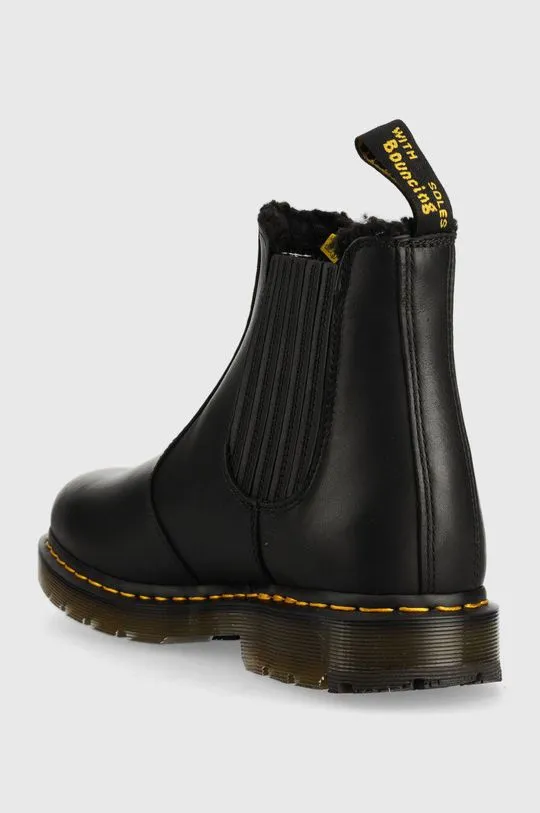 Dr. Martens leather chelsea boots 2976 women's black color