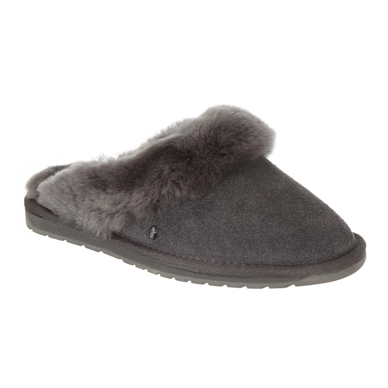 EMU Jolie Suede Slippers - Charcoal