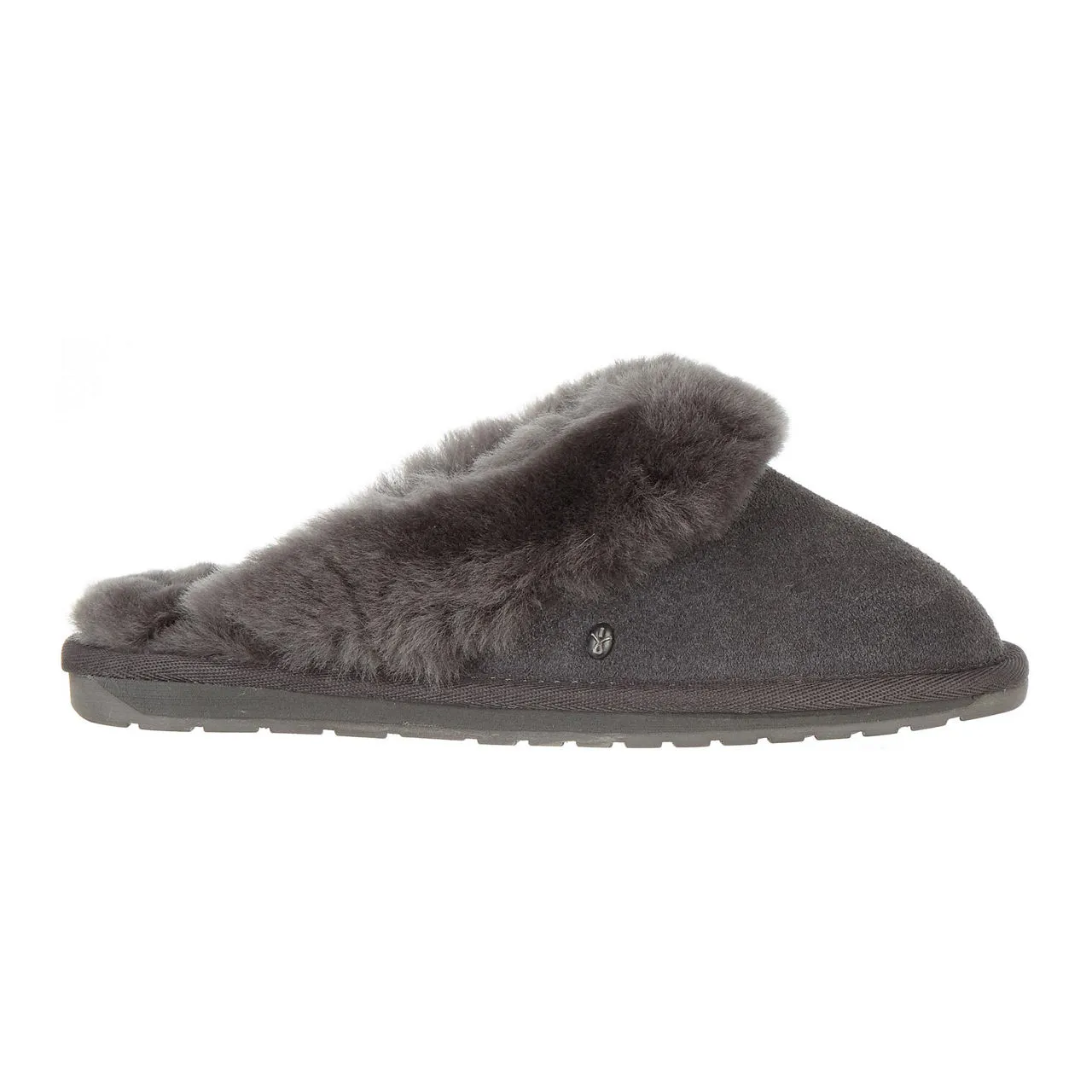 EMU Jolie Suede Slippers - Charcoal