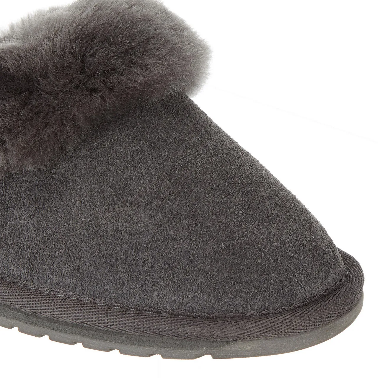 EMU Jolie Suede Slippers - Charcoal