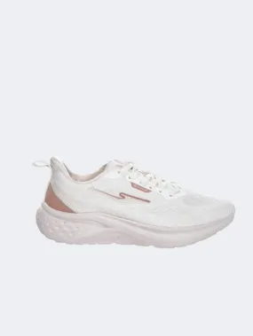 Erke Cushioning Women Running Shoes White/Cinnamon