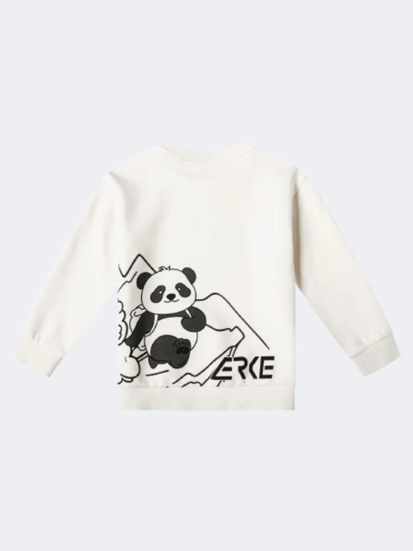 Erke Little-Boys Lifestyle Sweatshirt Glacier White