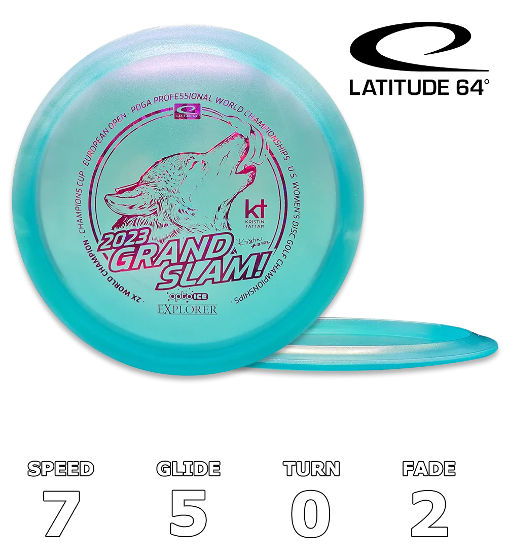 Explorer Opto-Ice Glimmer Kristin Tattar Grand Slam Celebration Disc