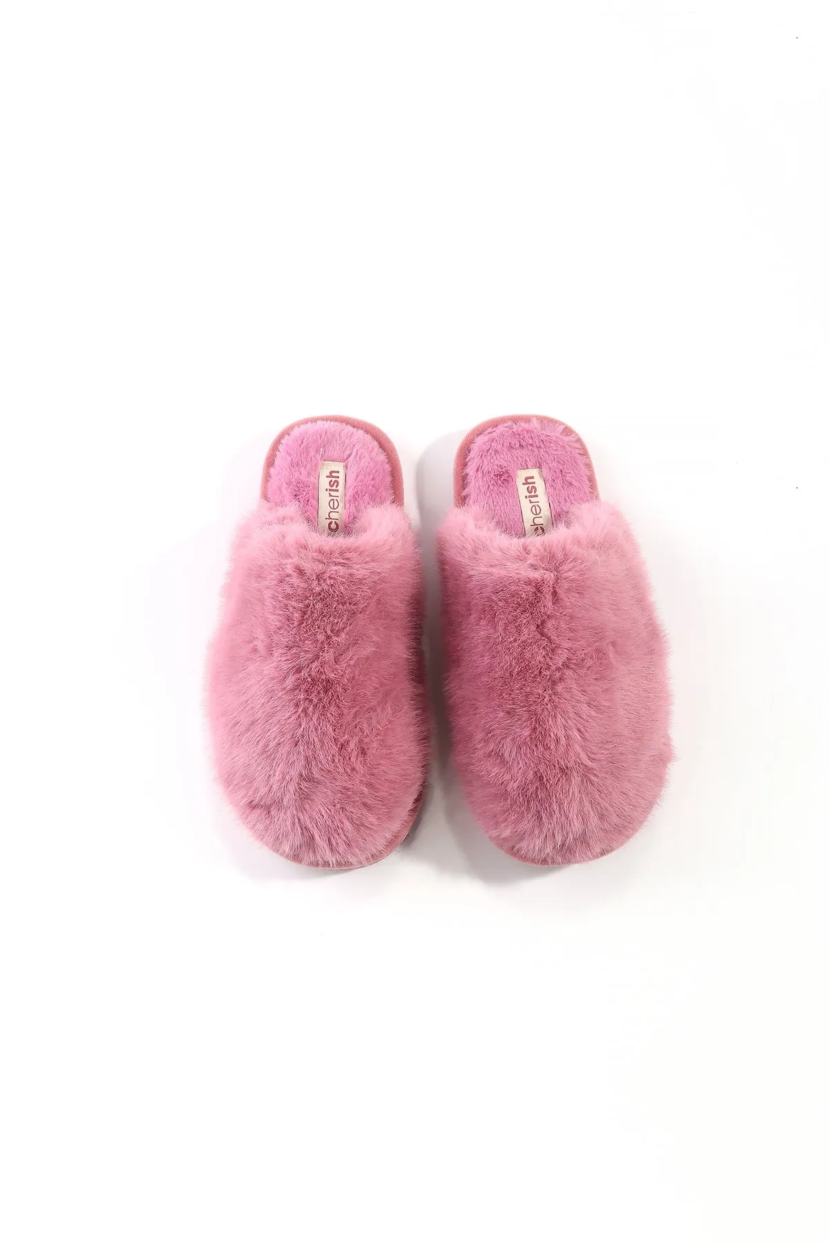 Extra Fluffy Pink Mule Slippers