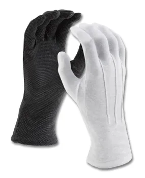 Extra long cotton gloves with sure grip for wrists