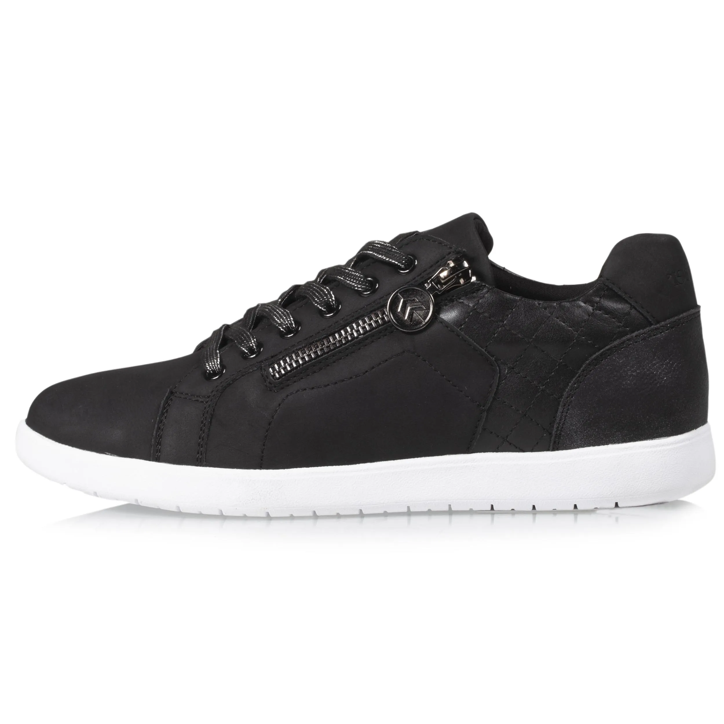 Femme Comfort Plus Zippées Noir - Baskets for Women