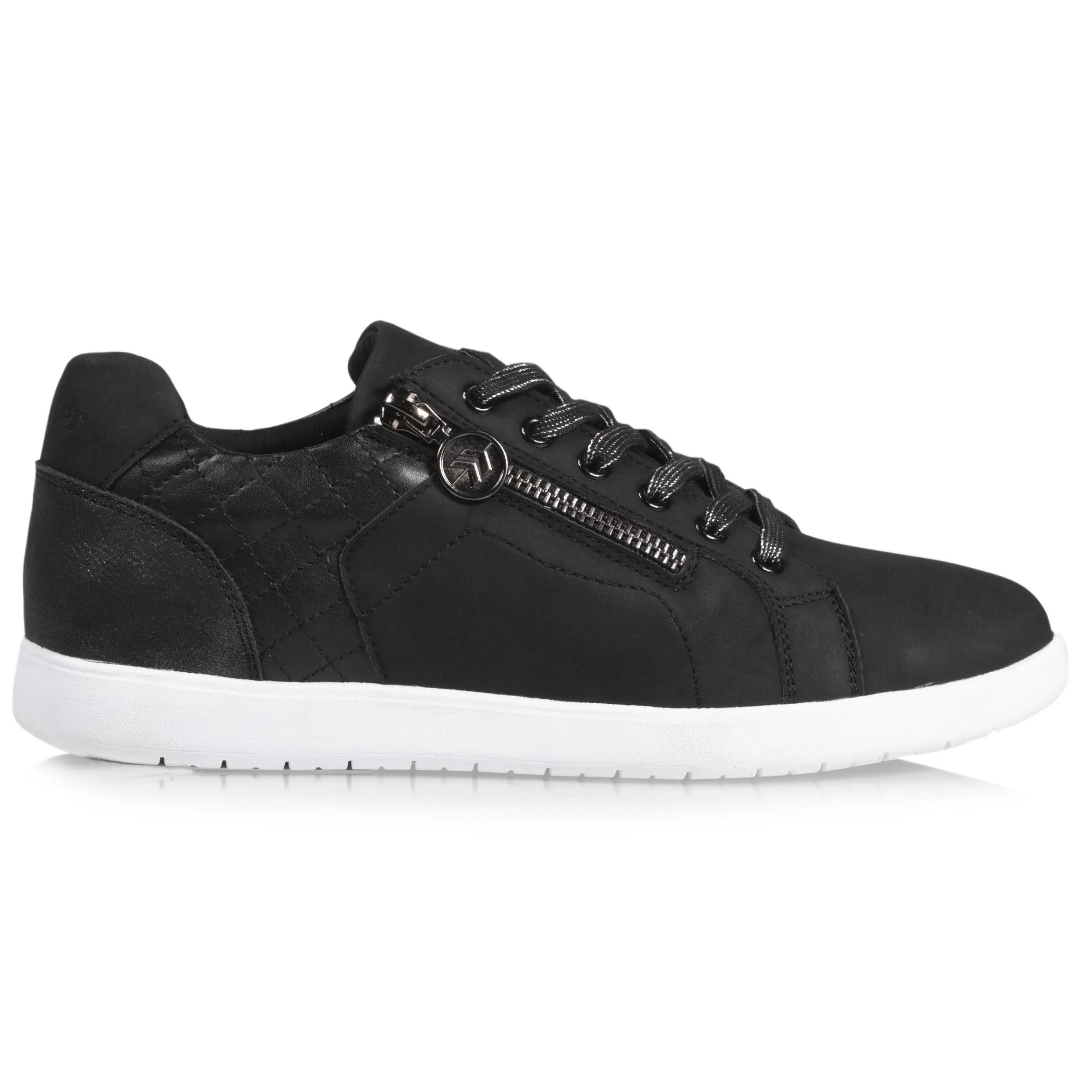 Femme Comfort Plus Zippées Noir - Baskets for Women