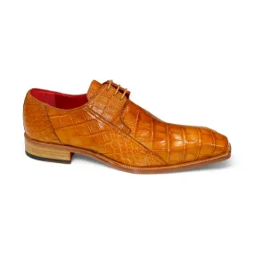 Fennix Logan Men's Shoes Cognac Alligator Exotic Oxfords (FX1142)