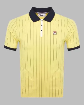 FILA Vintage BB1 Striped Polo Limelight/Navy/Gardenia for sale