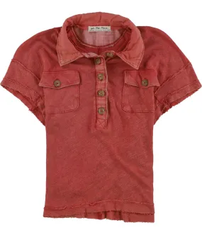 Free People Womens Graceland Polo Shirt