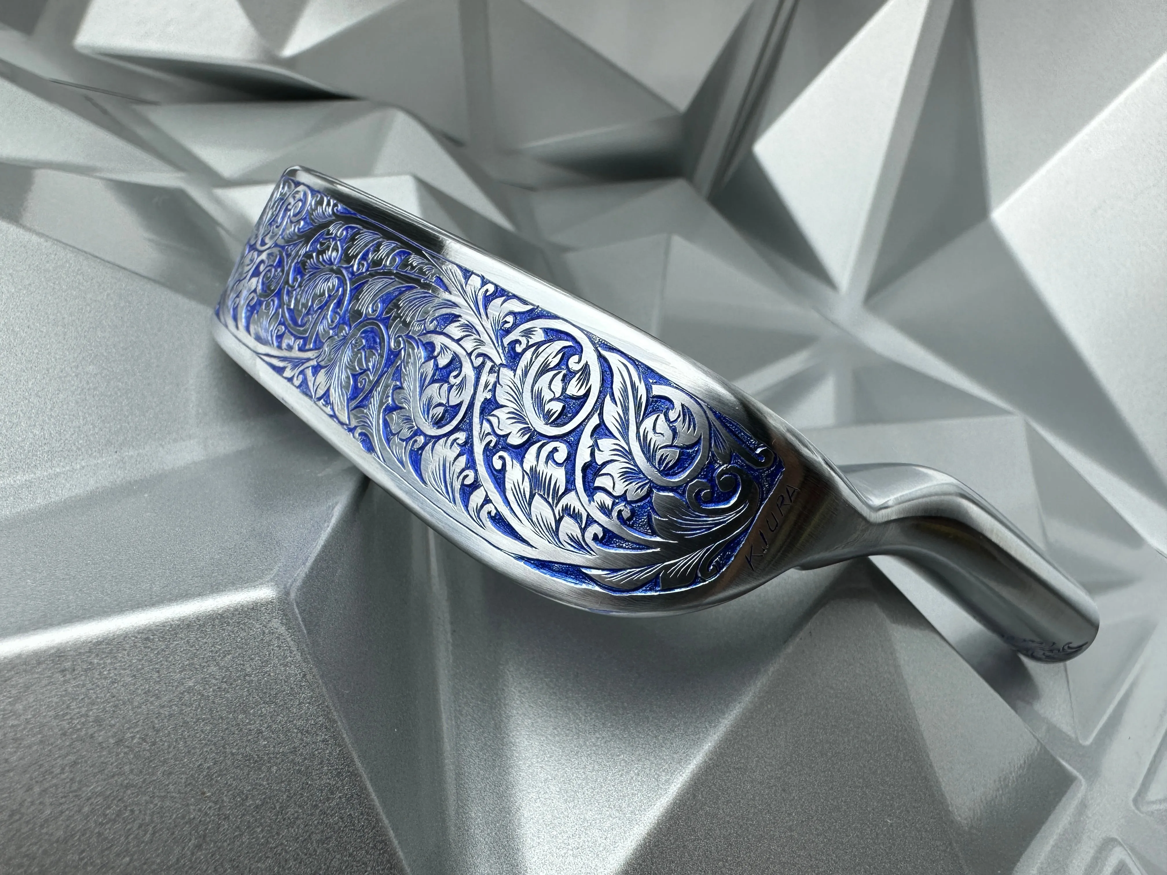 Fujimoto Golf Pearl Blue Putter - Hand Engraved Iura & Handmade by Ryouhei Fujimoto