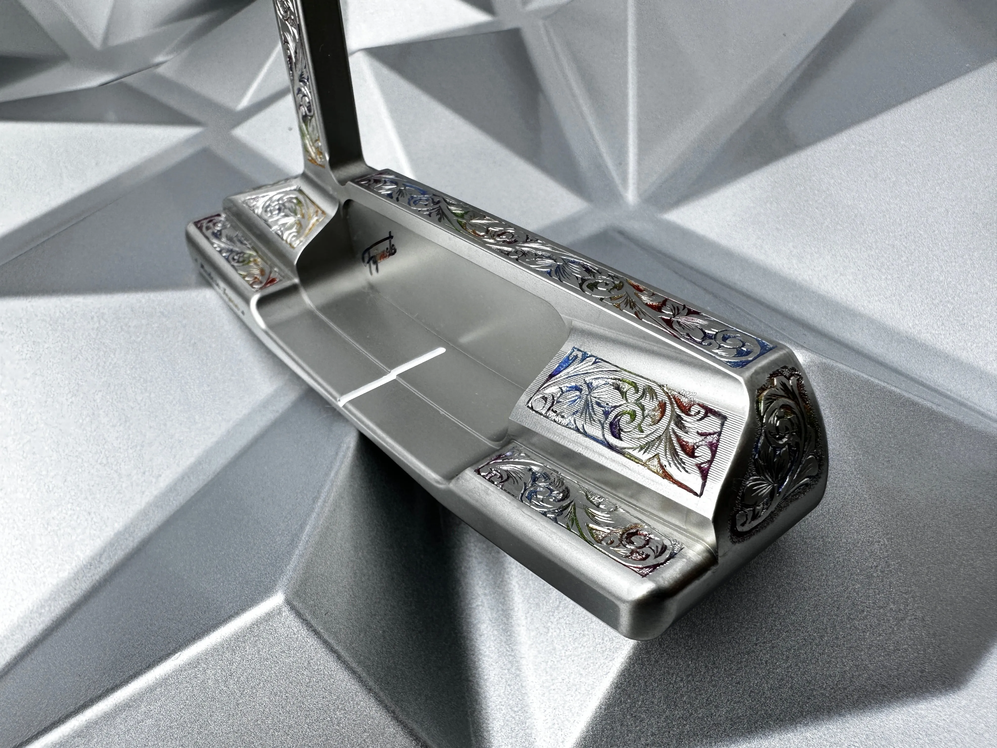 Fujimoto Golf Putter 303 Engraved Iura V2 Chromatic