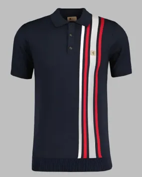 Gabicci Vintage Navy Polo Shirt