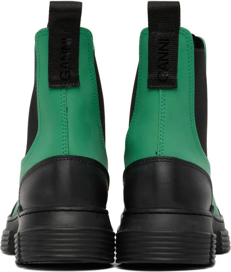 GANNI Green City Ankle Boots