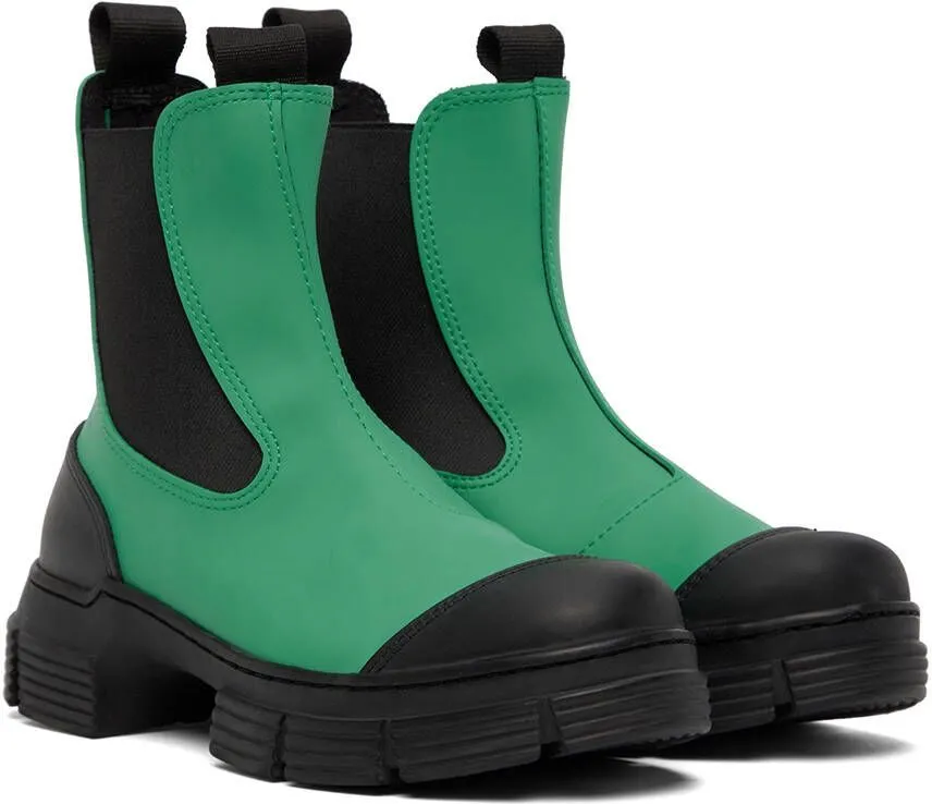 GANNI Green City Ankle Boots