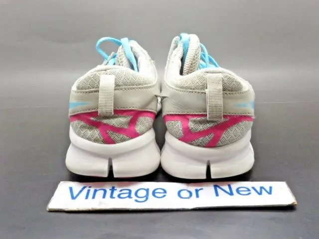 Girls nike free run 2 platinum pink flash running shoes 599728-008 sz 5y