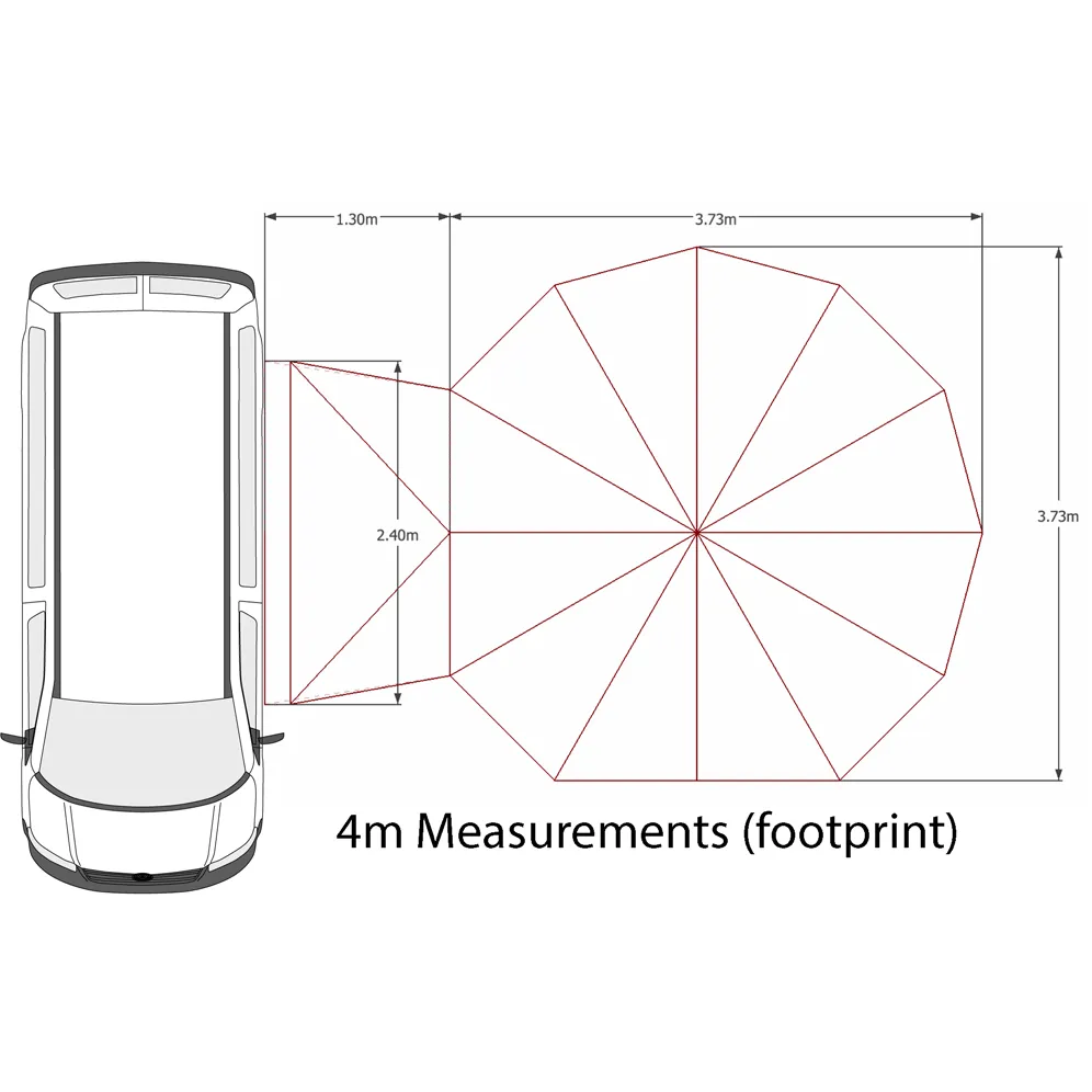 Glawning Double Door Tent / Driveaway Awning - Tent Only