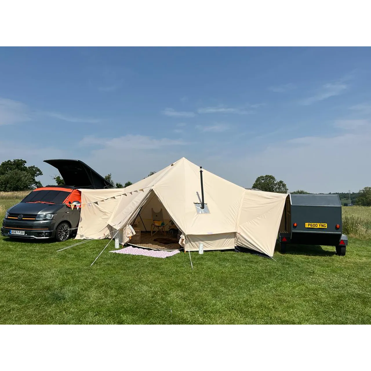 Glawning Triple Door Tent / Driveaway Awning (Tent Only)