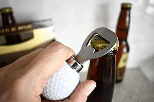 Golf ball bottle opener for golf enthusiasts - perfect golfing gift for dad - top golf gifts