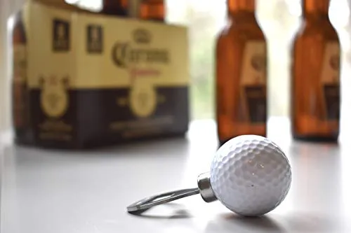 Golf ball bottle opener for golf enthusiasts - perfect golfing gift for dad - top golf gifts