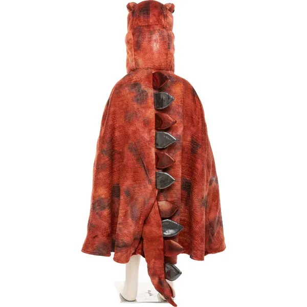 Great Pretenders Great Pretenders Grandasaurus T-Rex Cape w and Claws, Red and Black, Size 4-6