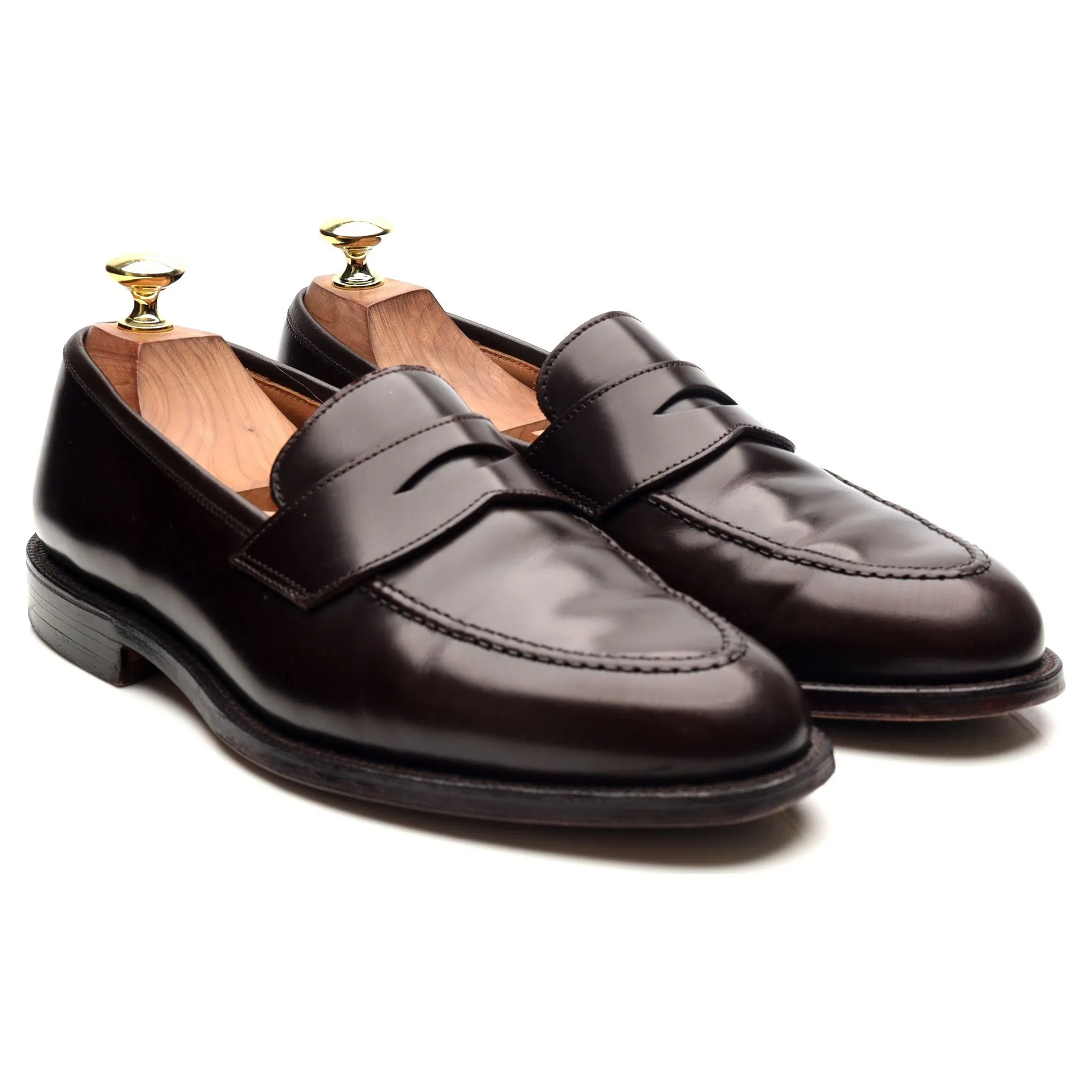 'Henley 3' Burgundy Leather Loafers UK 7.5 E