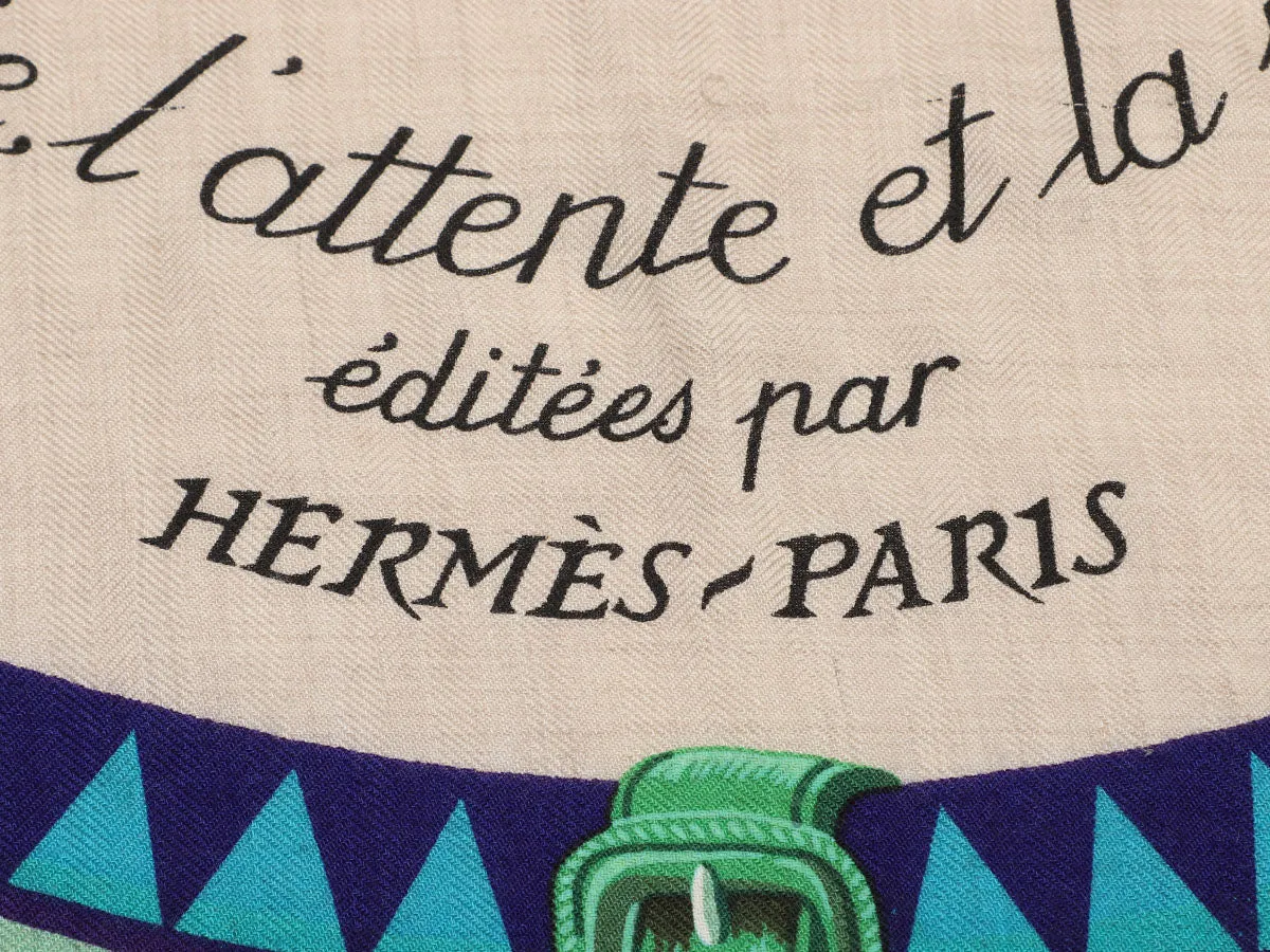 Hermès Couvertures et Tenues de Jour Cashmere Silk Shawl 140cm