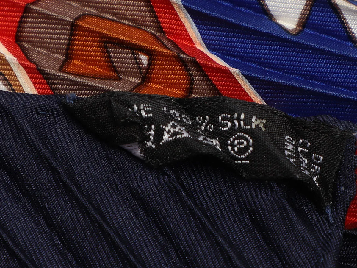 Hermès Kilim Plissé Silk Scarf 90cm