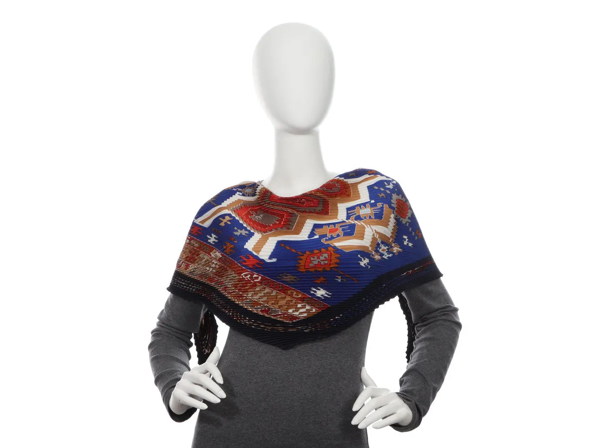 Hermès Kilim Plissé Silk Scarf 90cm