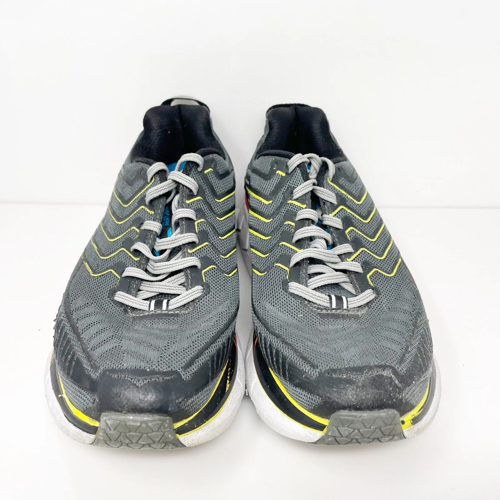 Hoka One One Mens Clifton 4 1016723 CACB Gray Running Shoes Sneakers Size 7