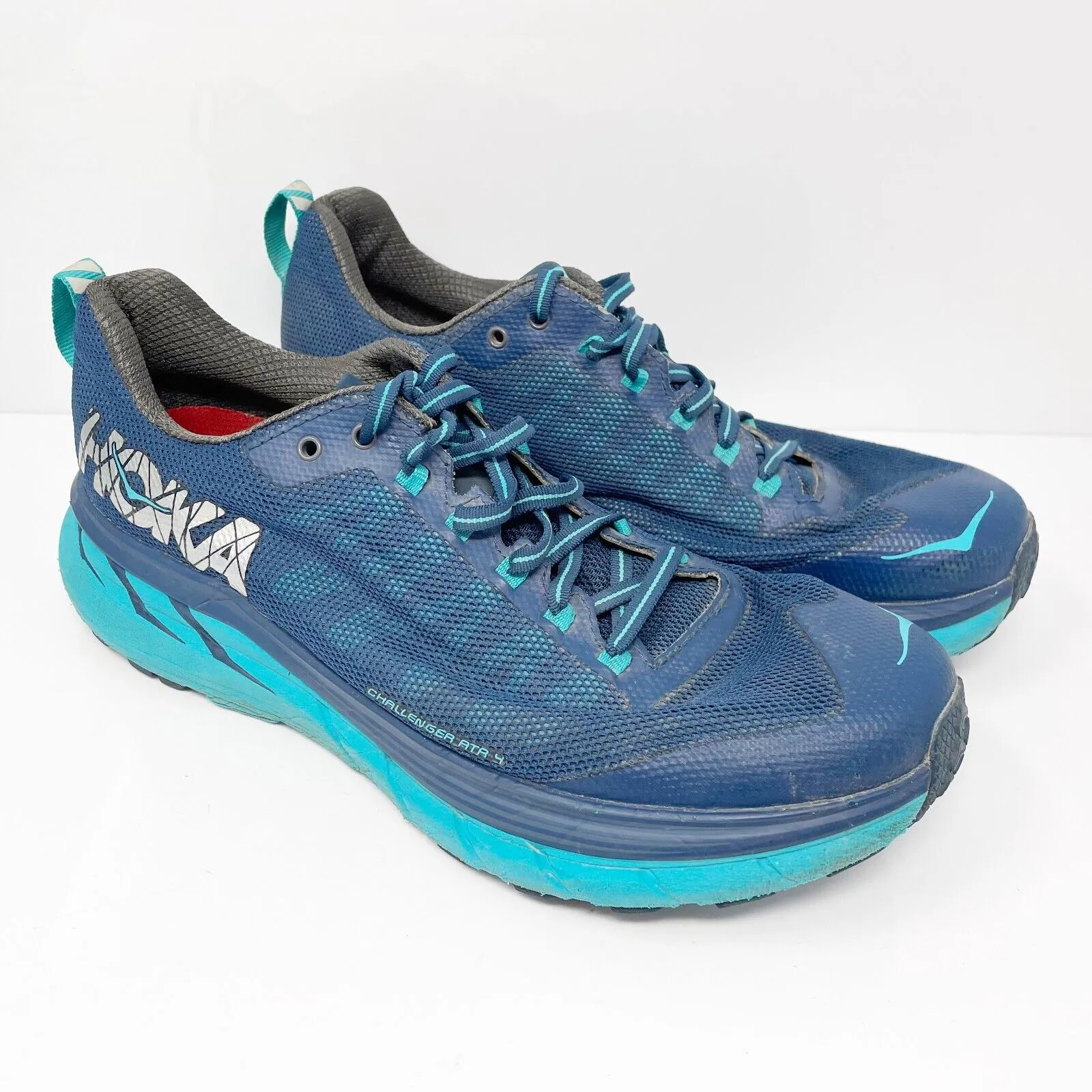 Hoka One One Womens Challenger ATR 4 1018295 PBLB Blue Running Shoes Sneaker 9.5