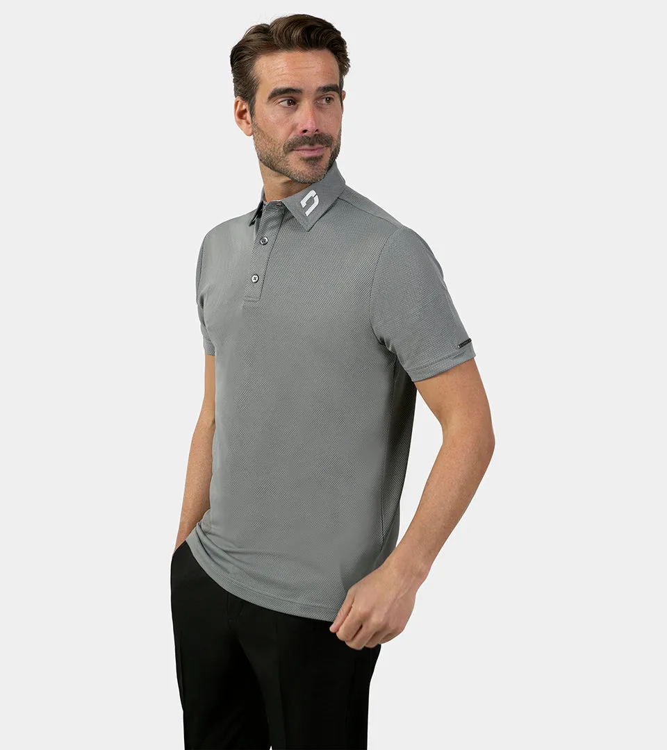 Honeycomb Grey Polo Shirt - Buy Online