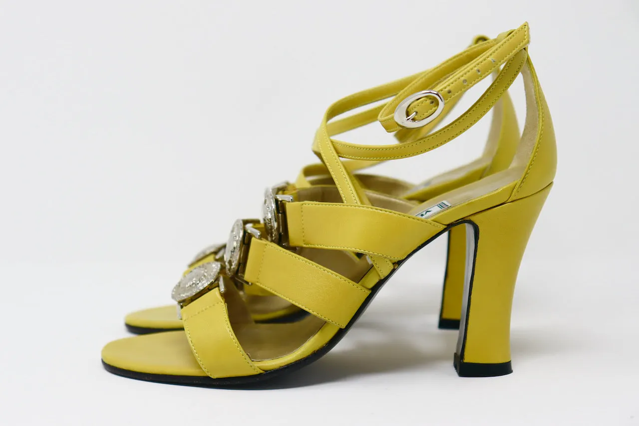 Iconic Vintage 90's GIANNI VERSACE Medallion Heels