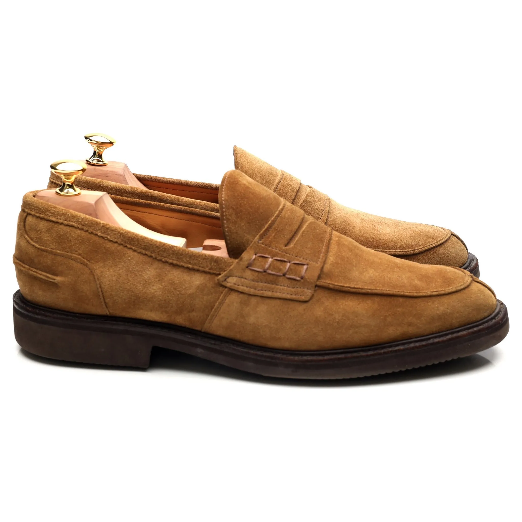 'James' Sand Brown Suede Loafers UK 11