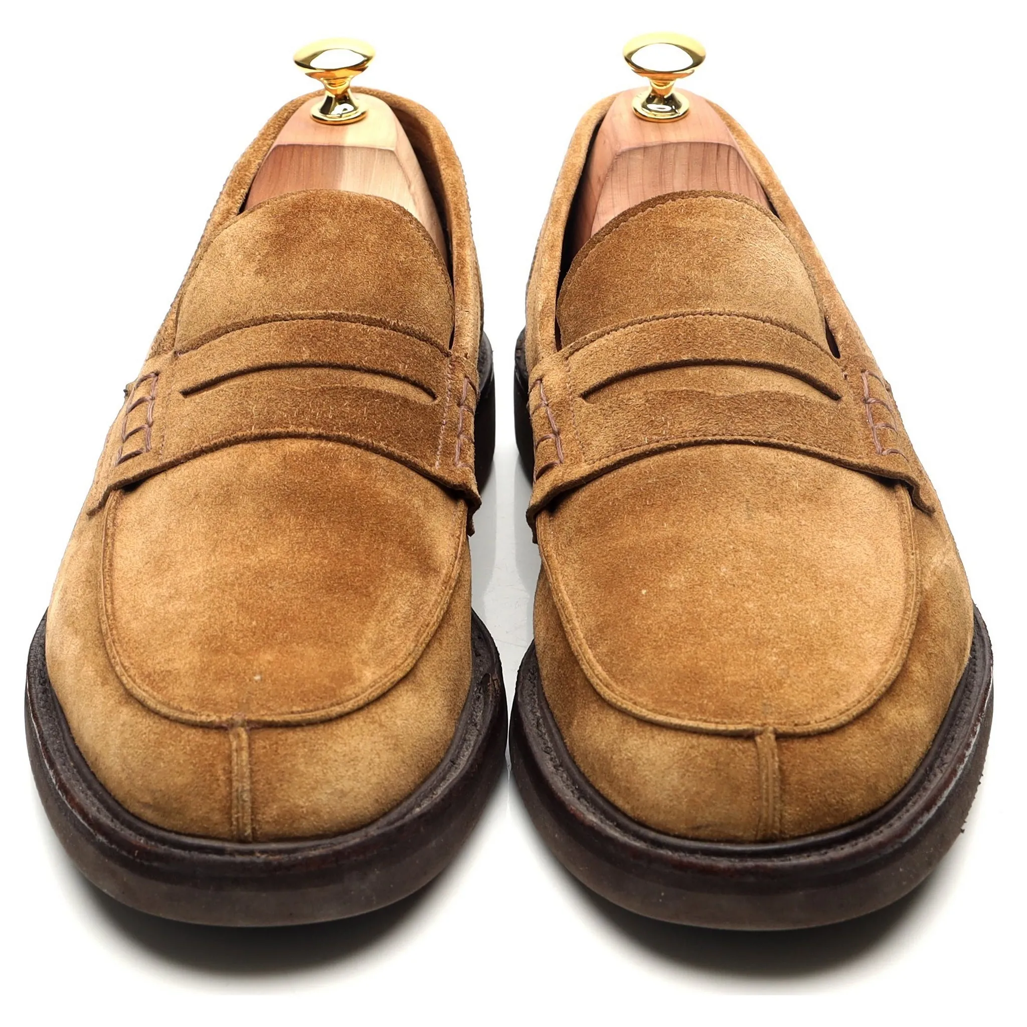 'James' Sand Brown Suede Loafers UK 11