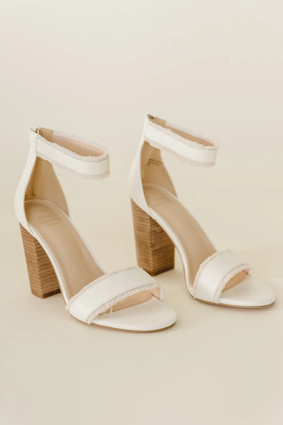 Kenzie Heels in White - FINAL SALE