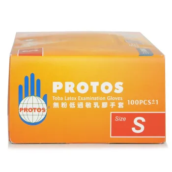 KQ Protos - Latex Examination Gloves -white (S) S -52%