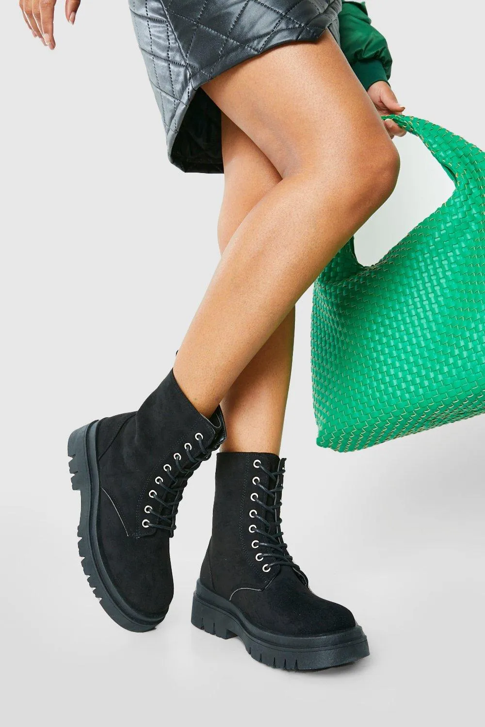 Lace Up Combat Boots