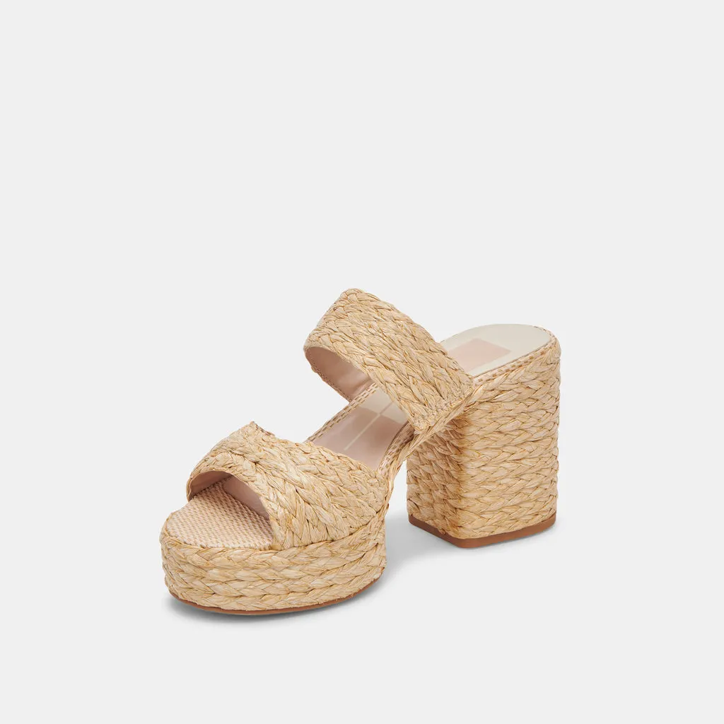 LATOYA HEELS LT NATURAL RAFFIA– Dolce Vita 6952241233986