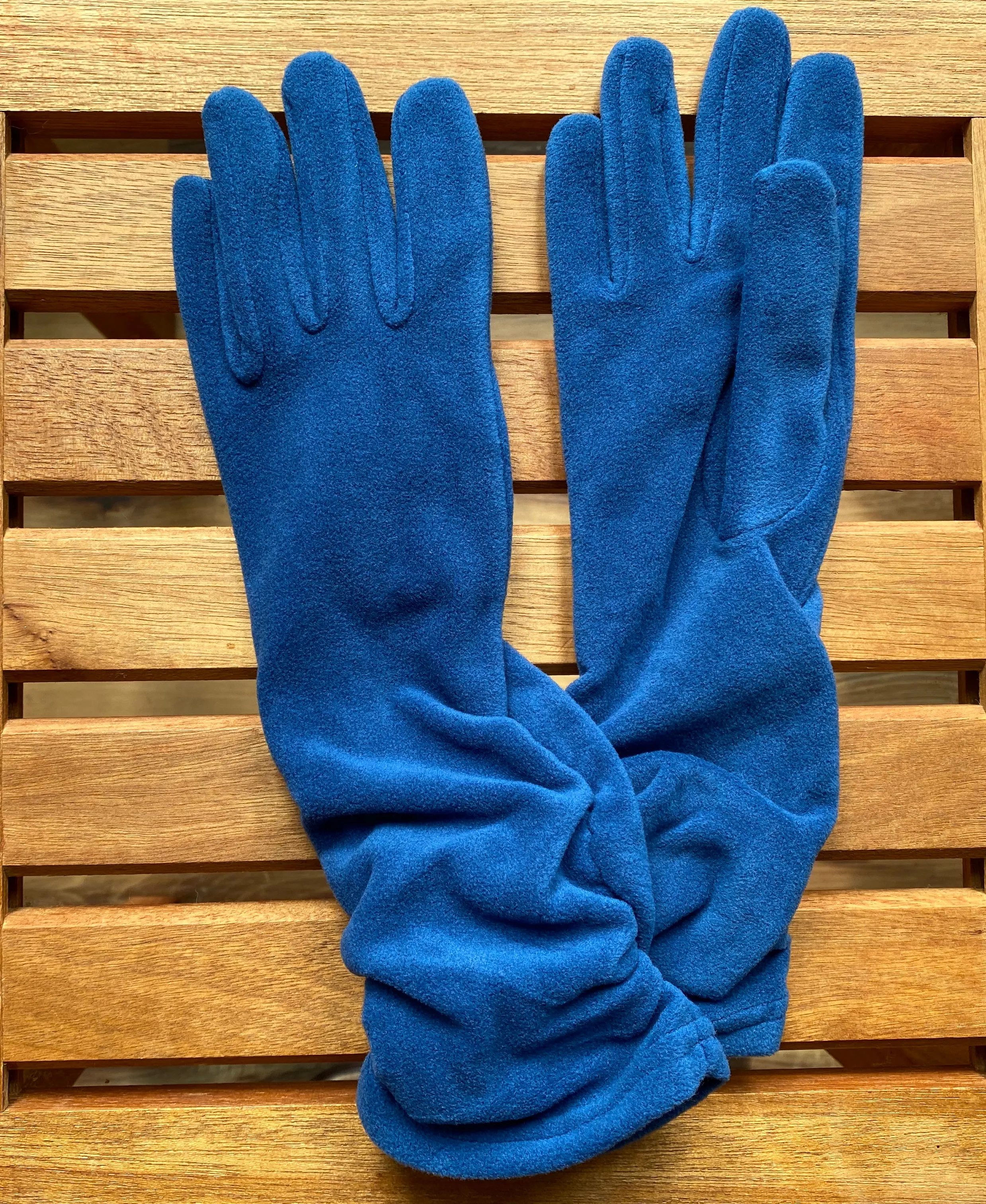 Lauer gloves, fleece ruched