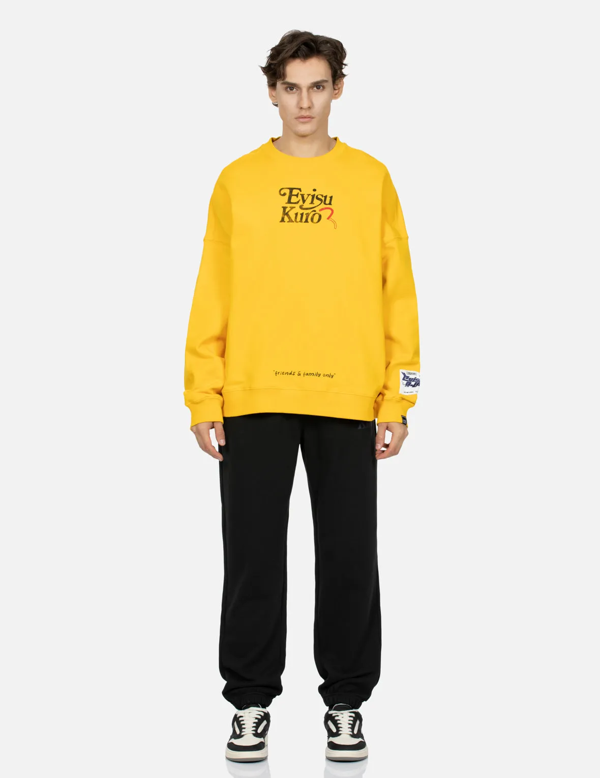 Logo and Seagull Print Oversized Sweatshirt