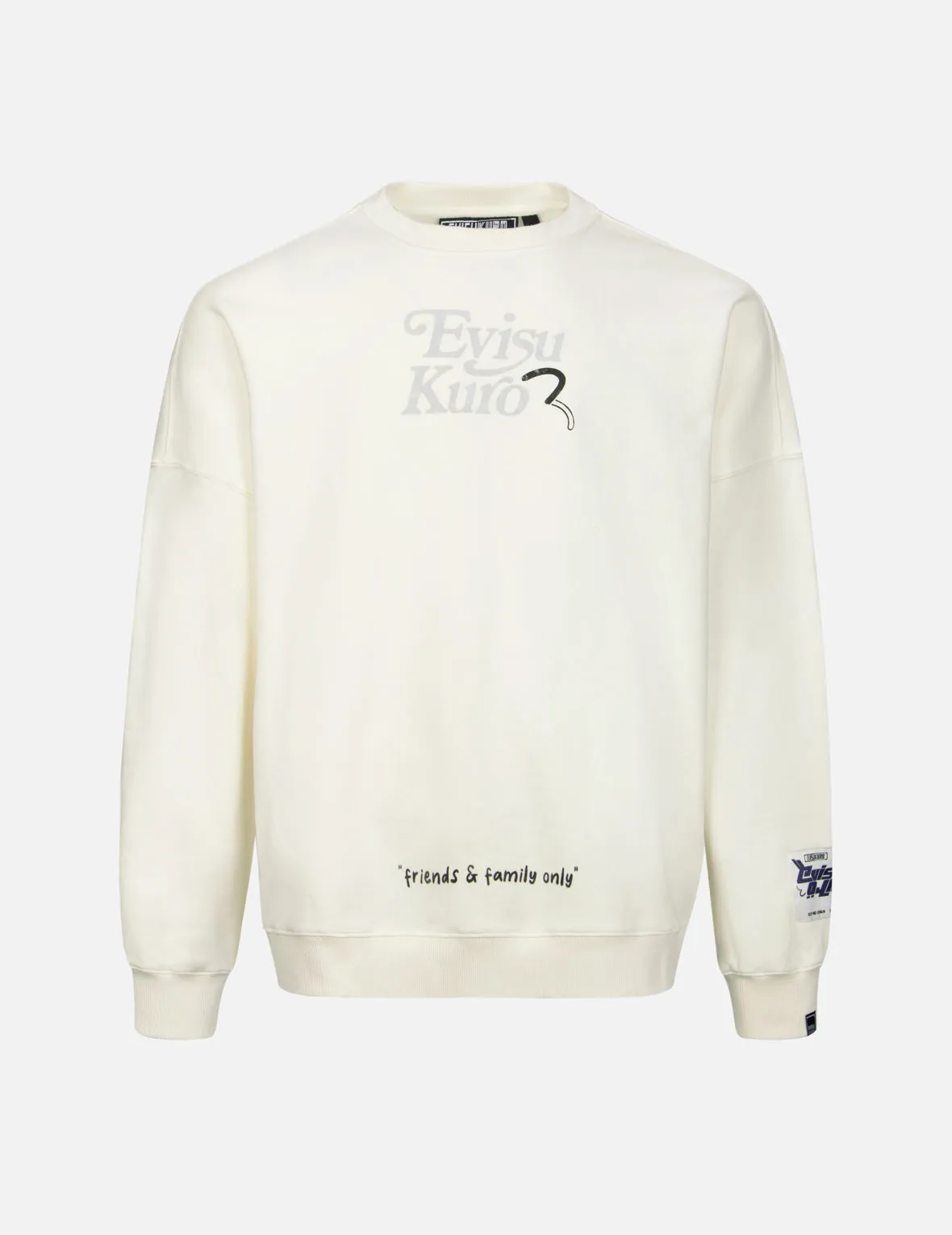 Logo and Seagull Print Oversized Sweatshirt